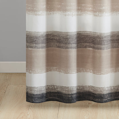 Madison Park Essentials Stripe Print Shower Curtain