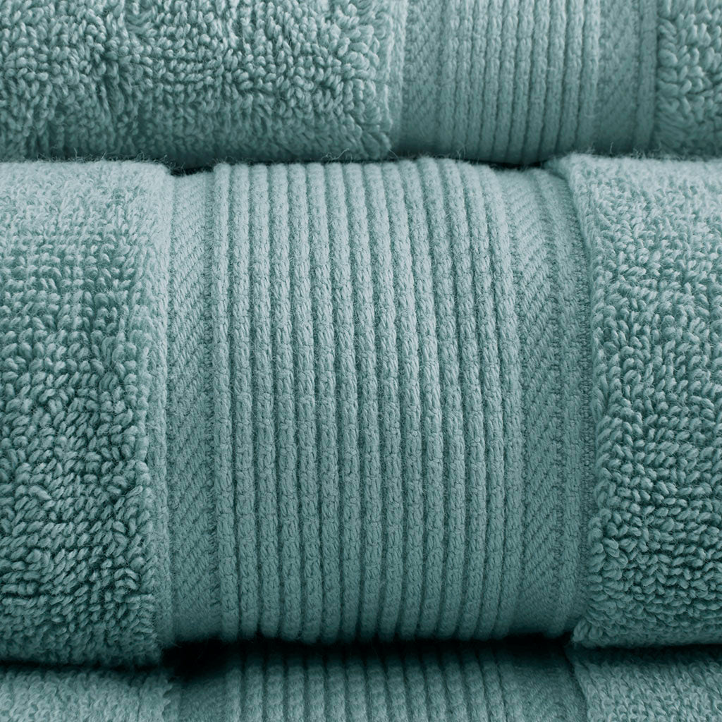 Madison Park Signature 100% Cotton 8 Piece Antimicrobial Towel Set