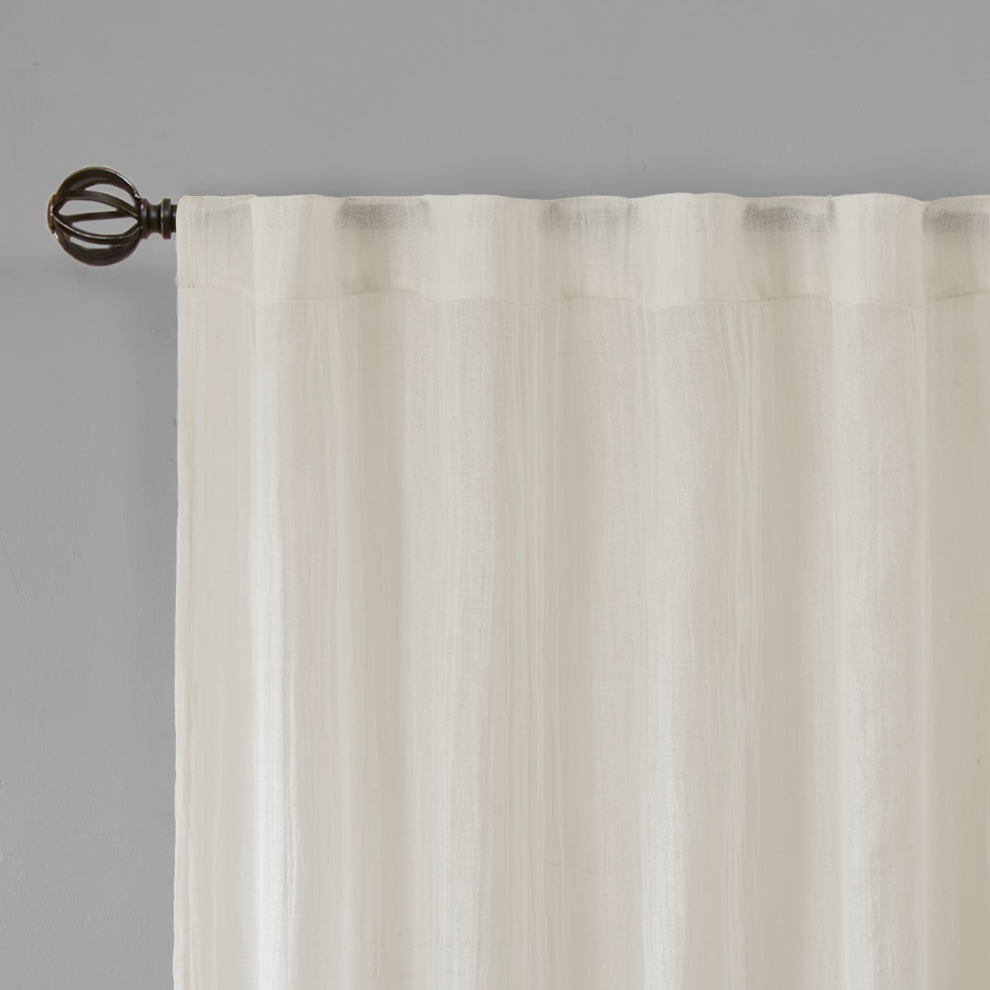 Madison Park Solid Crushed Curtain Panel Pair