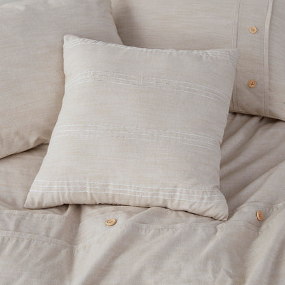 Dover 5 Piece Organic Cotton Oversized Comforter Cover Set w/removable insert
