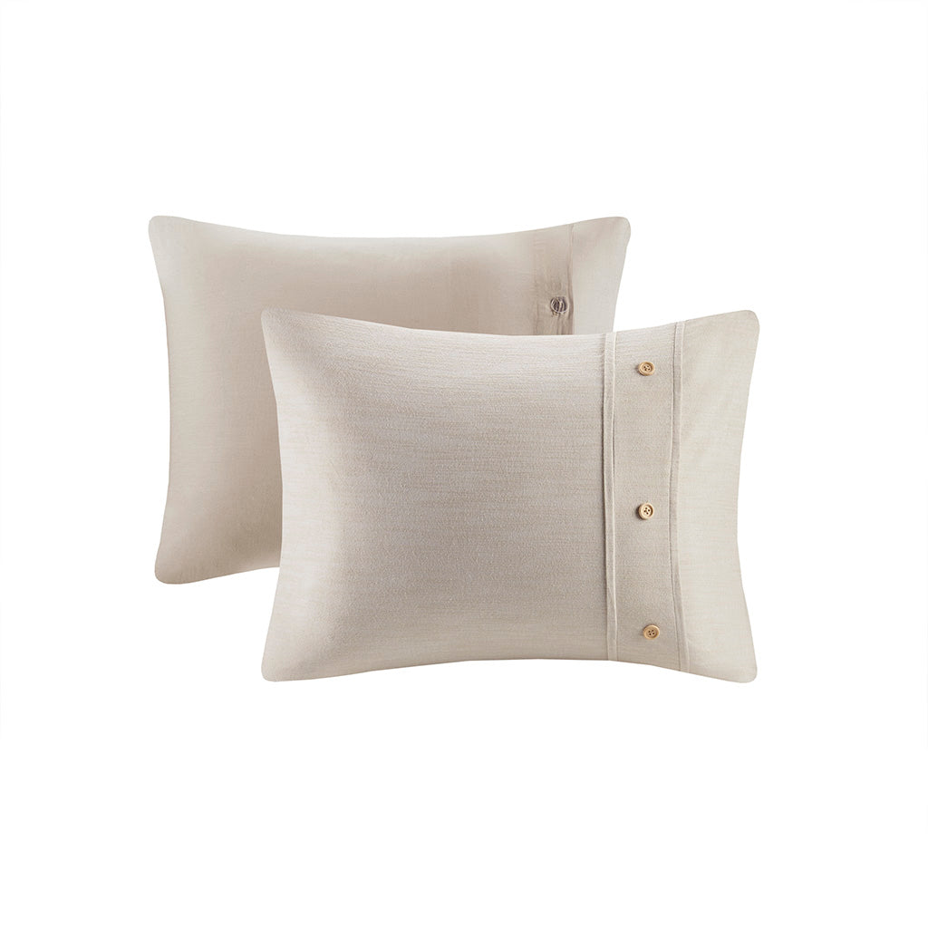 Dover 5 Piece Organic Cotton Oversized Comforter Cover Set w/removable insert