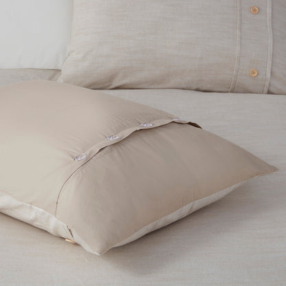Dover 3 Piece Organic Cotton Oversized Duvet Cover Set