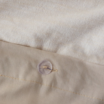 Dover 3 Piece Organic Cotton Oversized Duvet Cover Set
