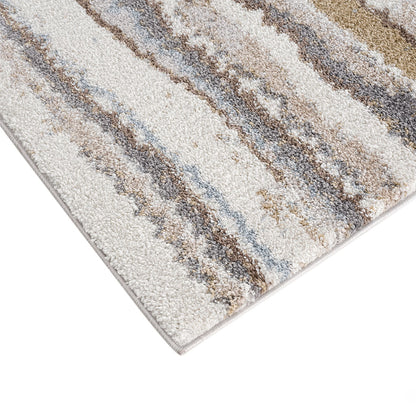 Riley Watercolor Abstract Stripe Woven Area Rug