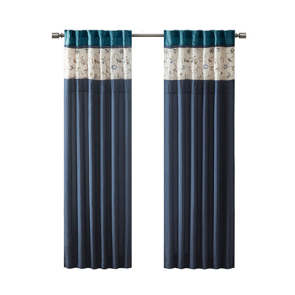 Serene Embroidered Curtain Panel