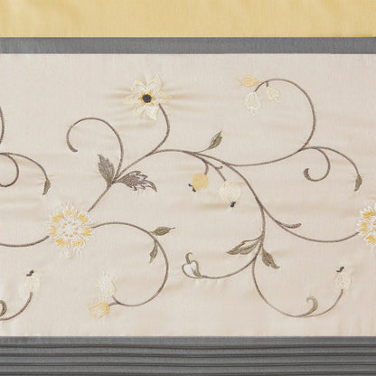 Serene Embroidered Curtain Panel