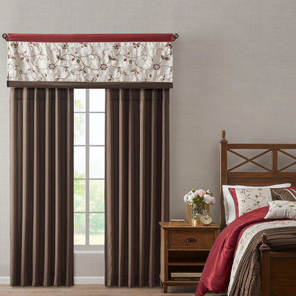 Serene Embroidered Window Valance