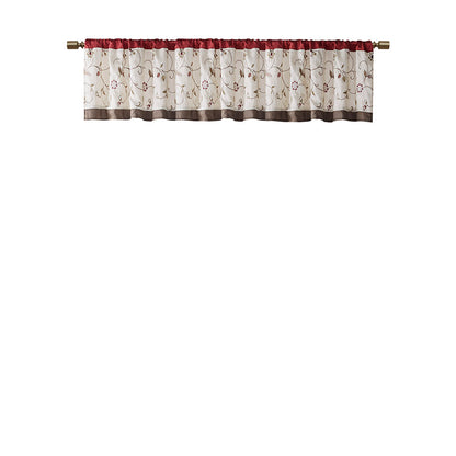 Serene Embroidered Window Valance