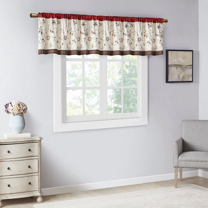 Serene Embroidered Window Valance