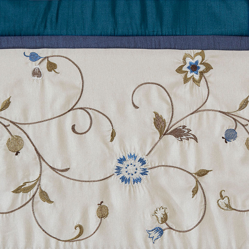Serene Embroidered Window Valance