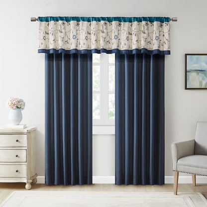 Serene Embroidered Window Valance