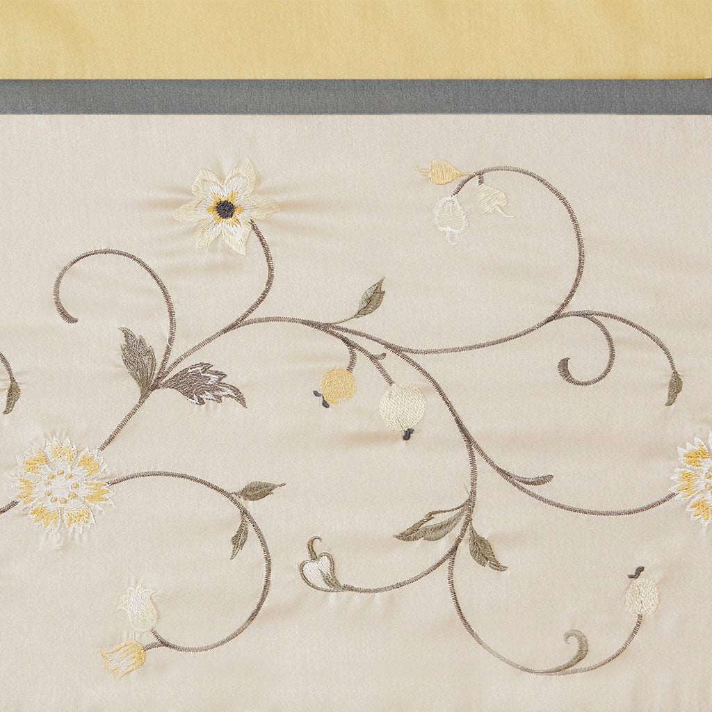 Serene Embroidered Window Valance