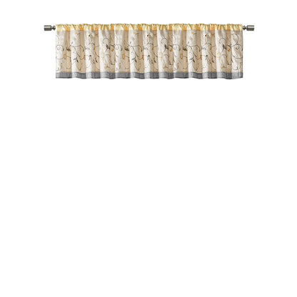 Serene Embroidered Window Valance