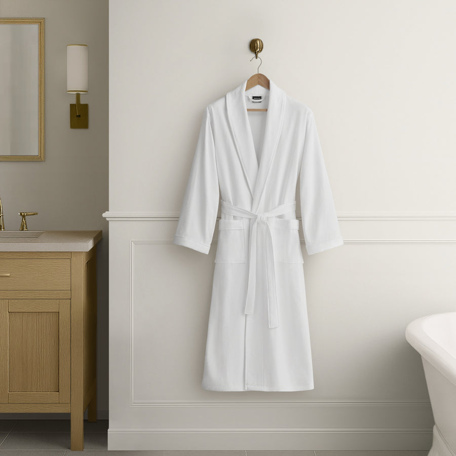 Hotel Collection Cotton Waffle Velour Luxury Bath Robe