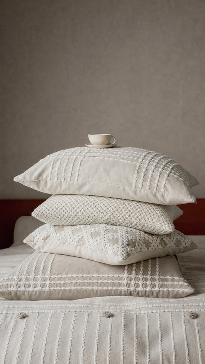 Essence 8-Piece Cotton Clipped Jacquard Comforter Set