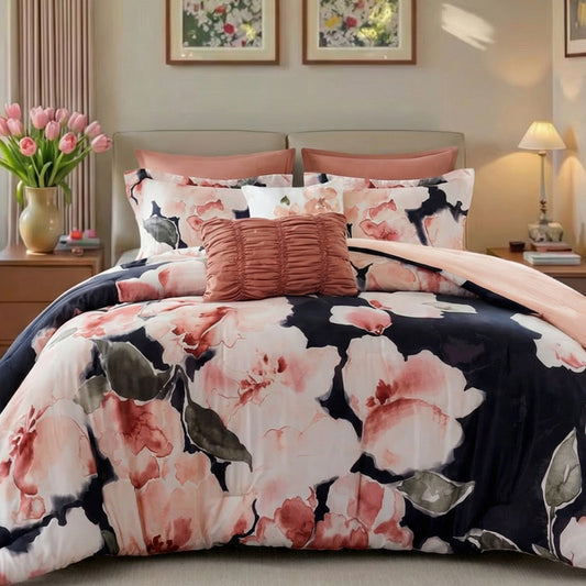 Shanti 7-Piece 100% Cotton Printed Comforter Set